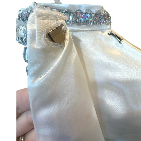 VTG Handmade Cupid Fairy Embellished Rhinestone Fur Top w/Wings Costume Girls XL - Picture 11 of 16